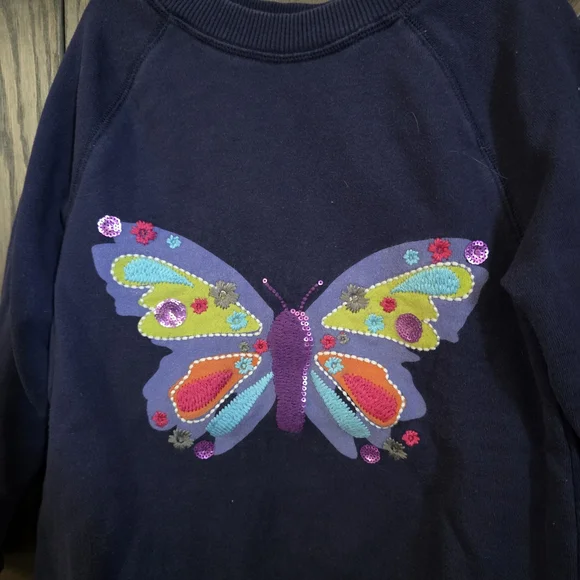 Mini Boden Butterfly Sweatshirt - Picture 2 of 3